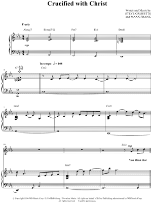 Crucified With Christ by Commissioned - Sheet Music