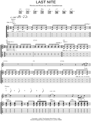 Heart in a Cage Tab by The Strokes (Guitar Pro) - Full Score