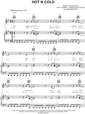 Michelle Branch Everywhere Sheet Music in Db Major (transposable) -  Download & Print - SKU: MN0040470