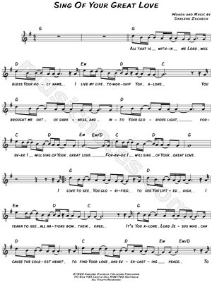 Sing of Your Great Love