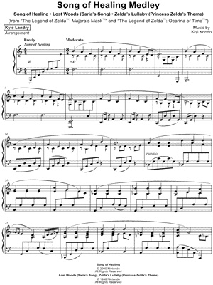 The Legend of Zelda: Ocarina of Time - Lost Woods (Saria's Song)"  Sheet Music for Piano Solo - Sheet Music Now