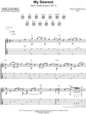 Eddie van der Meer Baka Mitai (from Yakuza) Guitar Tab in Eb Major -  Download & Print - SKU: MN0217543