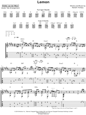 Eddie van der Meer Baka Mitai (from Yakuza) Guitar Tab in Eb Major -  Download & Print - SKU: MN0217543