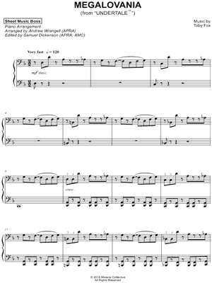 Play Megalovania (Undertale) Music Sheet