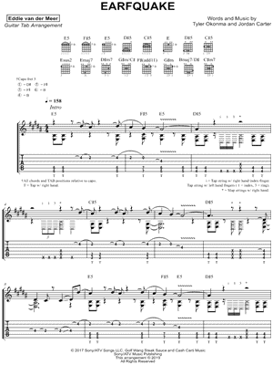 EARFQUAKE by Eddie van der Meer - Sheet Music