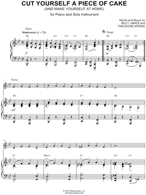 Cut Yourself a Piece of Cake - Piano Accompaniment