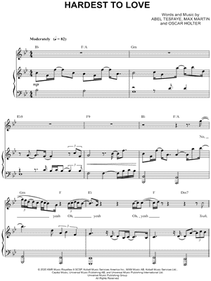 The Weeknd The Hills Sheet Music in C Minor (transposable) - Download &  Print - SKU: MN0155263