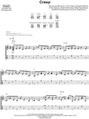 Feng E Playing God Ukulele Tab in A Minor - Download & Print - SKU:  MN0278733