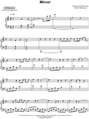 Mirror by CCMelodies - Sheet Music