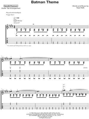Theme From King Of The Hill by Roger Clyne - Guitar Tab Play-Along