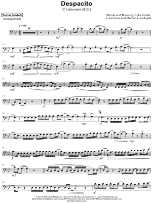 Despacito by Tomaz Nedoh - Sheet Music