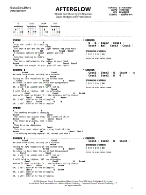 GuitarZero2Hero Faded Guitar Tab in B Minor - Download & Print - SKU:  MN0244160