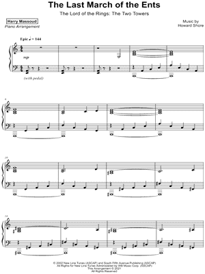 Harry Massoud Khazad-dum Sheet Music (Piano Solo) in F# Major