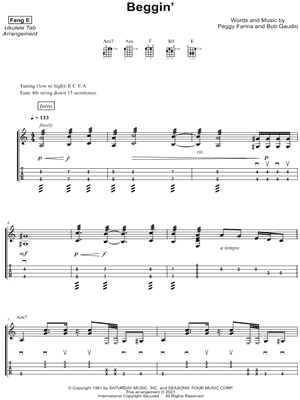 Feng E Playing God Ukulele Tab in A Minor - Download & Print - SKU:  MN0278733