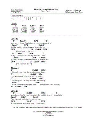 Nobody Loves Me Like You - Chris Tomlin Lyrics and Chords