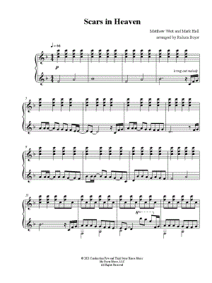 Scars in Heaven by Raluca Bojor - Sheet Music