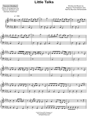 Little Talks [easy] by Piano Tutorials for Beginners - Sheet Music