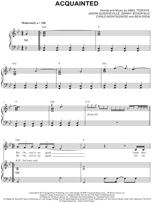 The Weeknd The Hills Sheet Music in C Minor (transposable) - Download &  Print - SKU: MN0155263