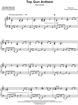 Top Gun Anthem (from Top Gun: Maverick) (Piano Solo) - Sheet Music