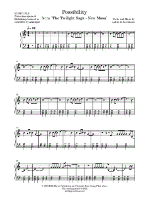 Possibility by MUSICHELP - Sheet Music