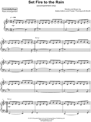 Tom Odell - Another Love (Piano Sheet) Partitura by Pianella Piano