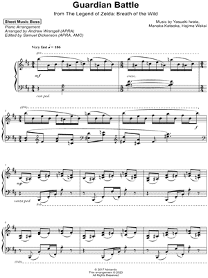 Guardian Battle Theme Sheet music for Piano (Solo)