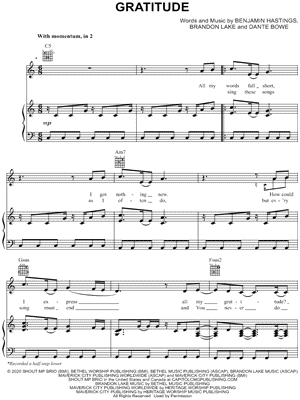 Jesus Culture Your Love Never Fails Sheet Music in Bb Major  (transposable) - Download & Print - SKU: MN0150343