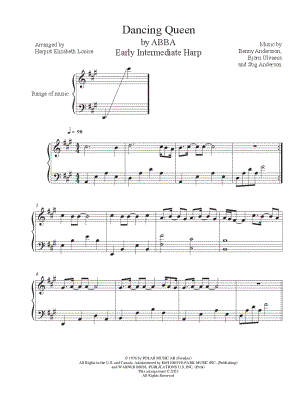 Monika Durbin Peaches from The Super Mario Bros. Movie for Harp Sheet  Music in Eb Major - Download & Print - SKU: MK0035261