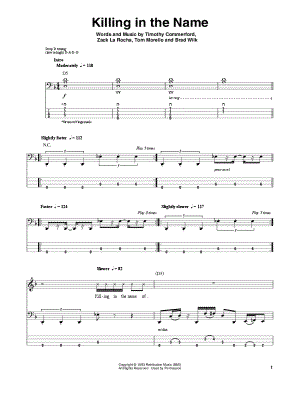 Dyers Eve (Bass Guitar Tab) - Print Sheet Music Now