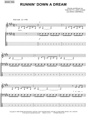 Dyers Eve (Bass Guitar Tab) - Print Sheet Music Now