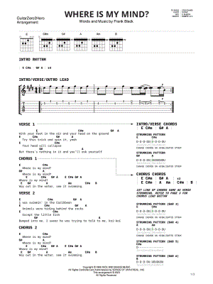 GuitarZero2Hero Faded Guitar Tab in B Minor - Download & Print - SKU:  MN0244160