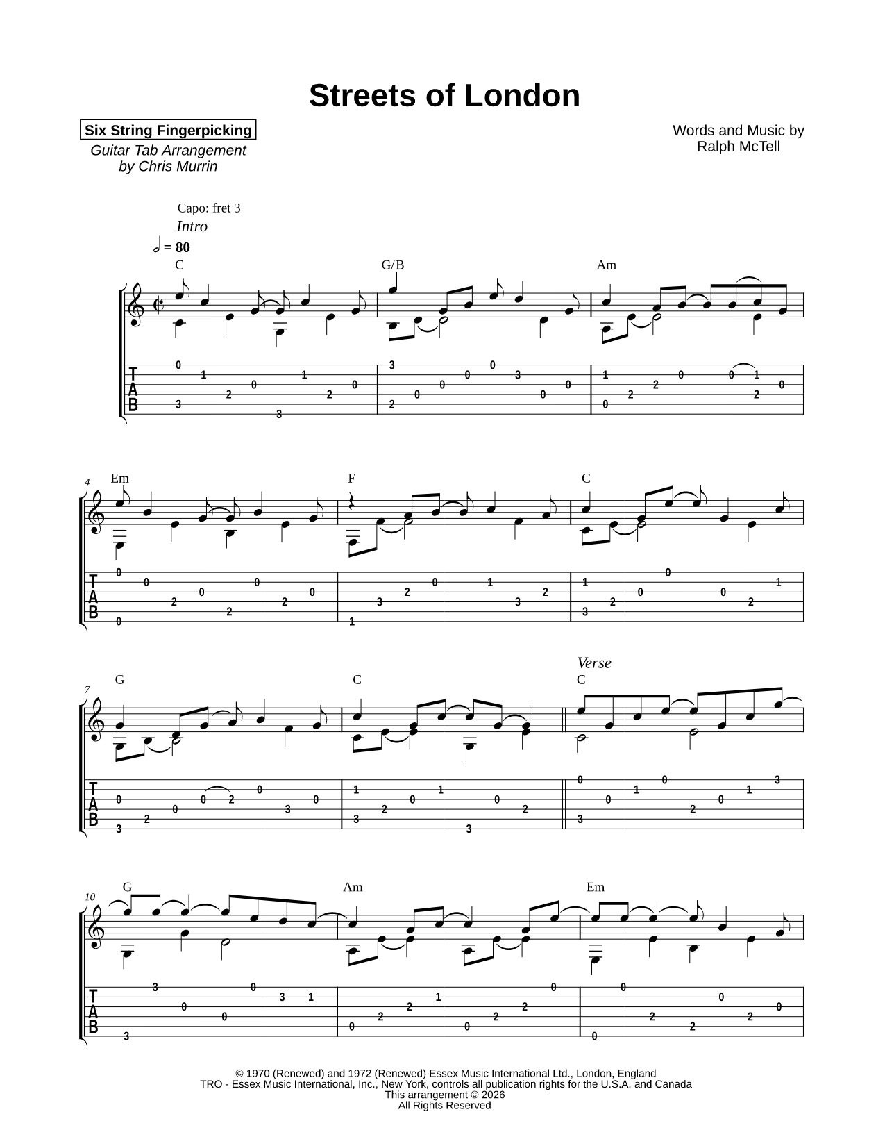 Six String Fingerpicking 