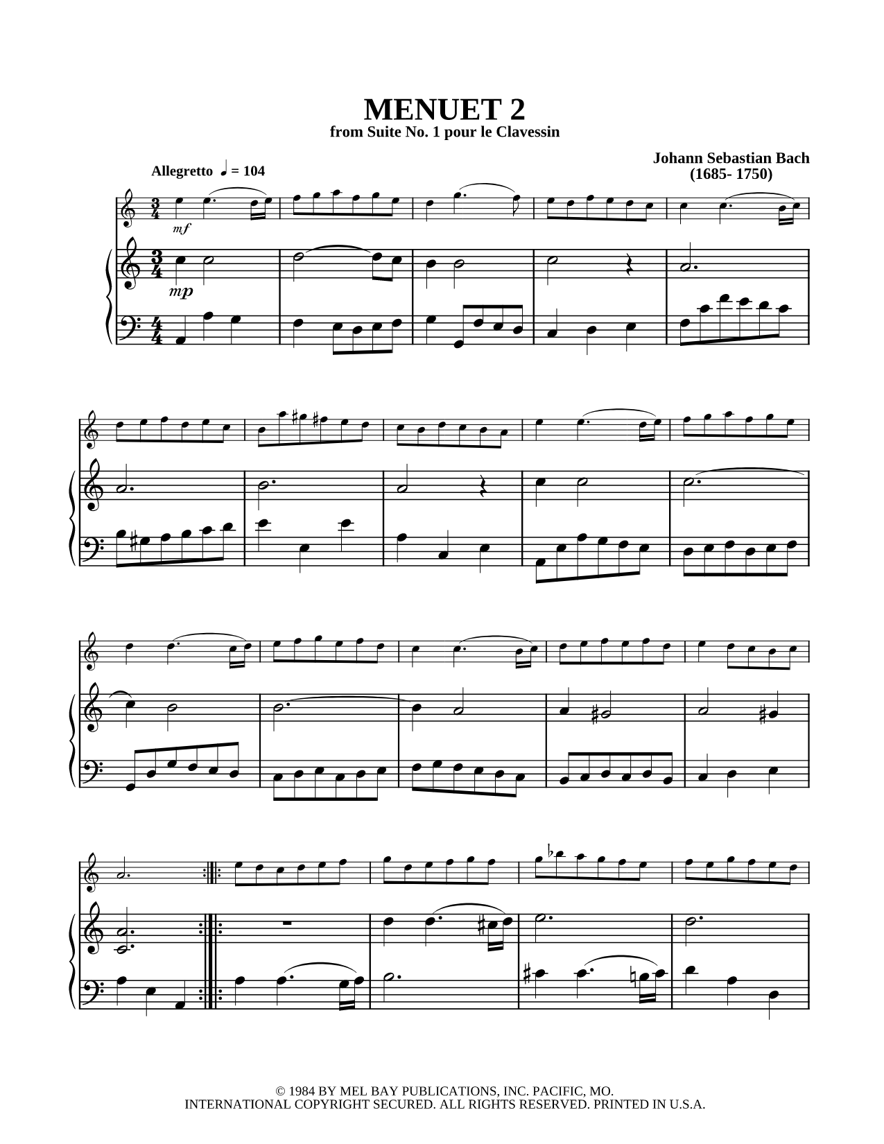 Collection: Menuet 2