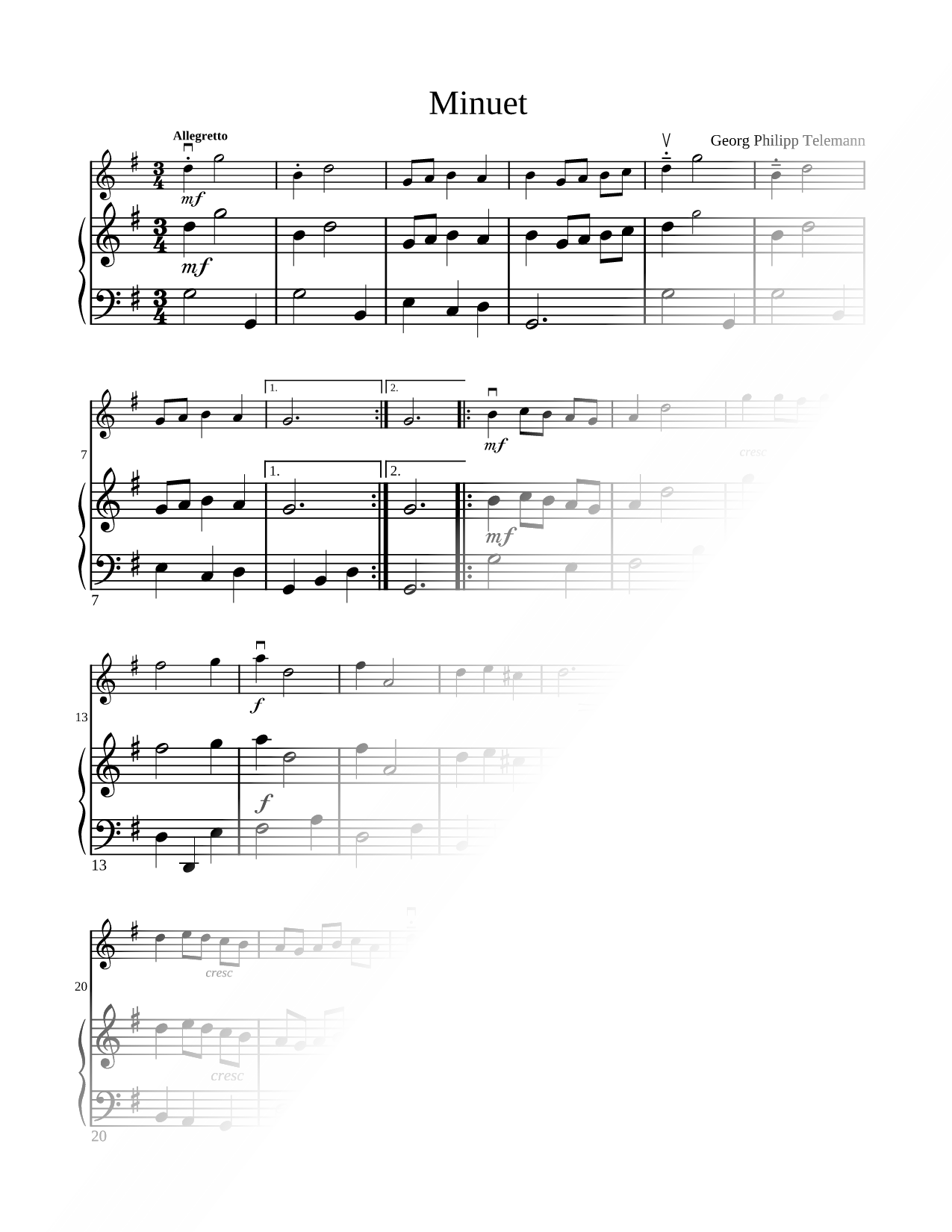 Collection: Minuet