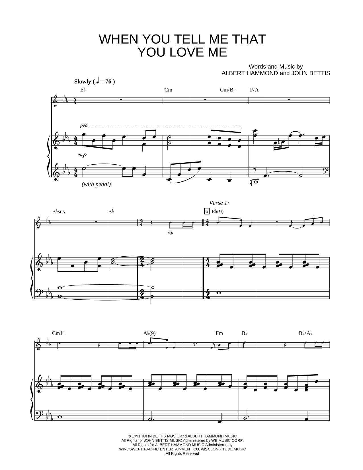 Collection: When You Tell Me That You Love Me