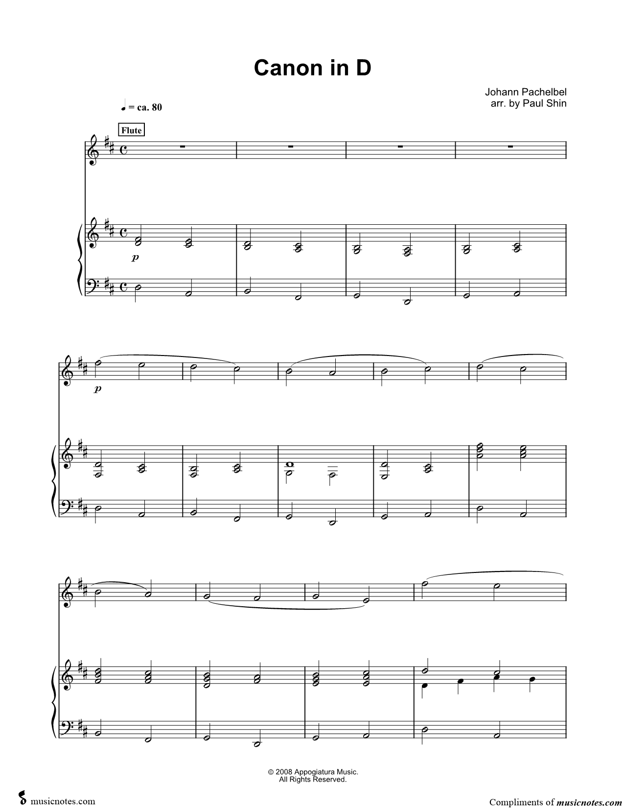 Collection: Canon In D - Flute and Piano