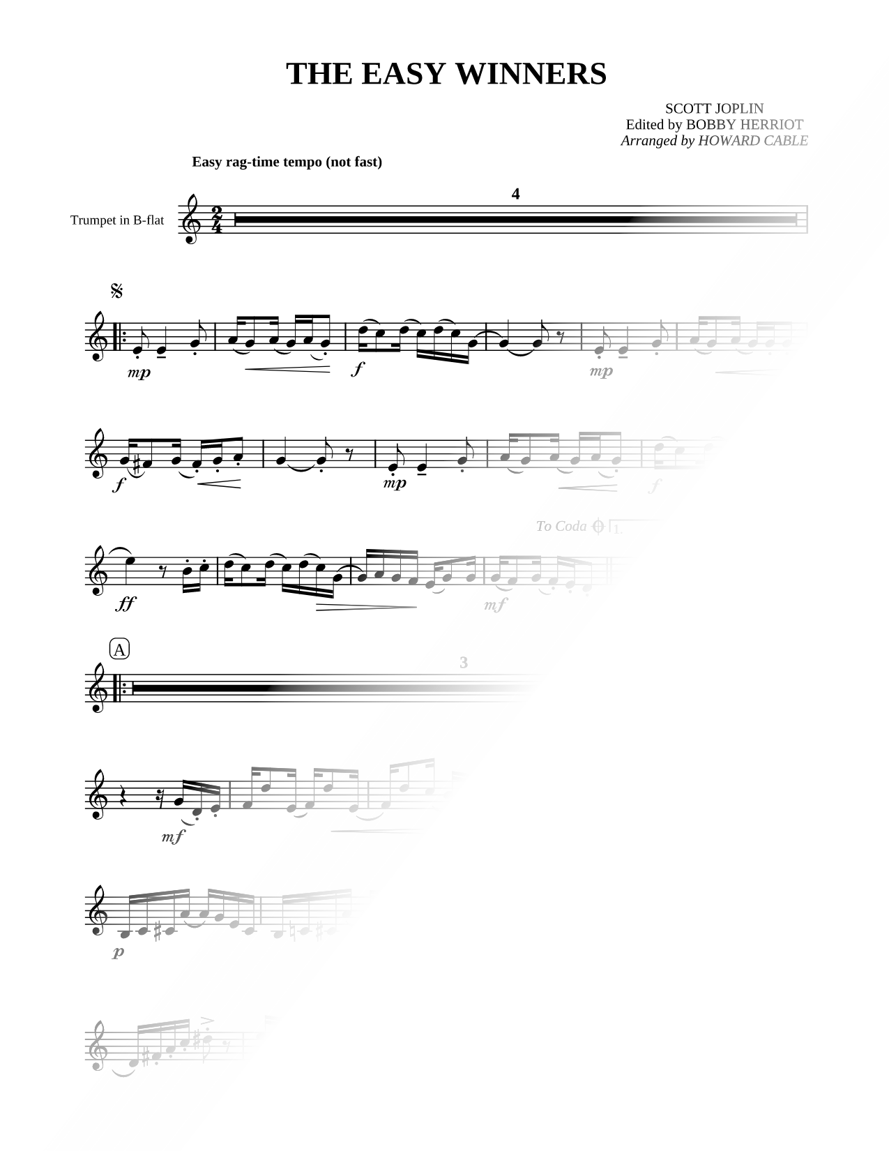 Collection: The Easy Winners - Trumpet & Piano