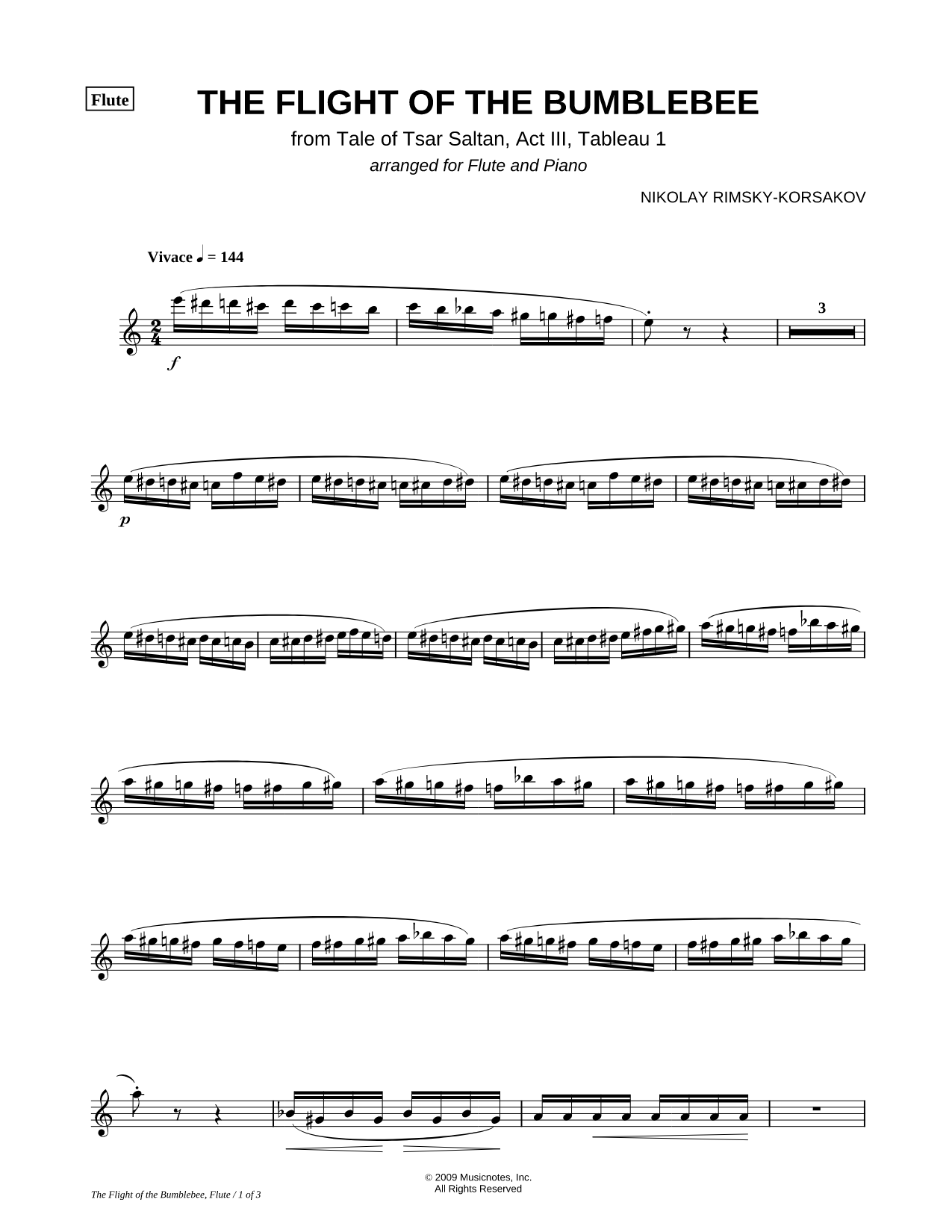 Collection: The Flight of the Bumblebee for Flute and Piano