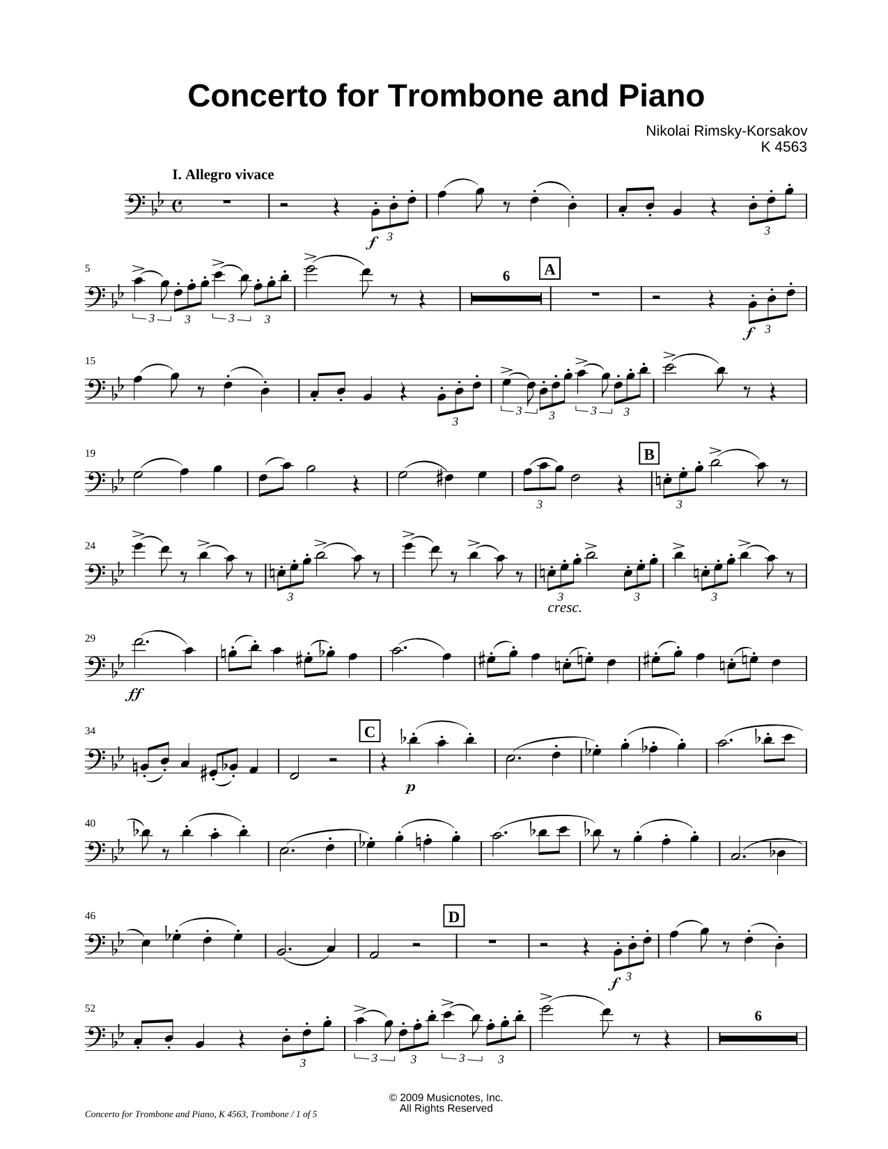 Collection: Concerto for Trombone and Piano