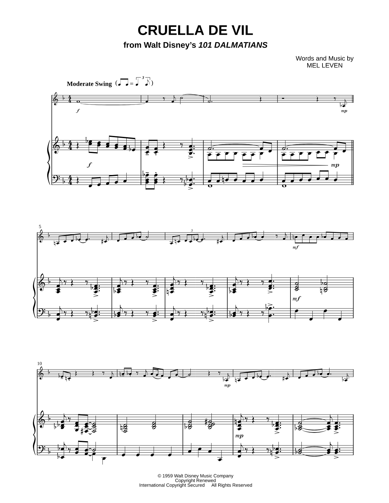 Collection: Cruella de Vil - French Horn & Piano