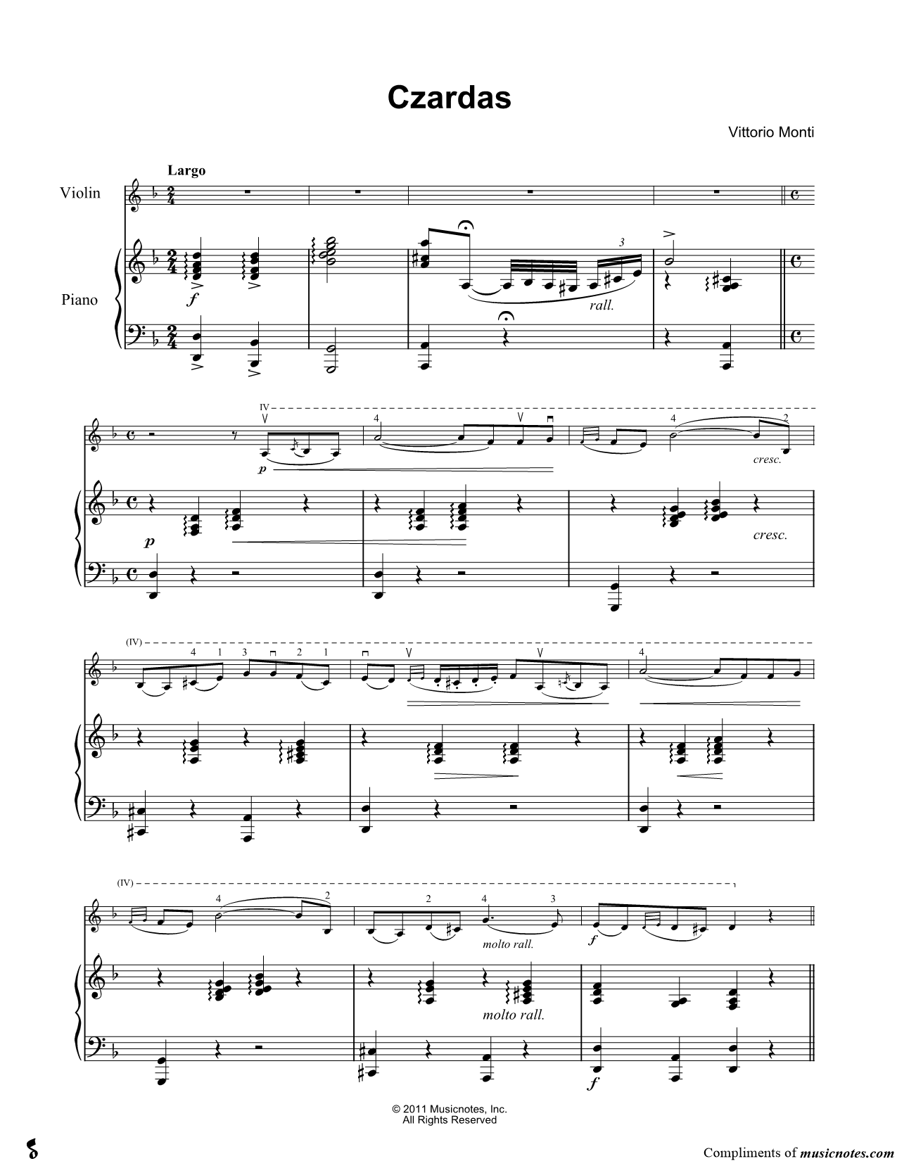 Collection: Czardas - Violin  & Piano