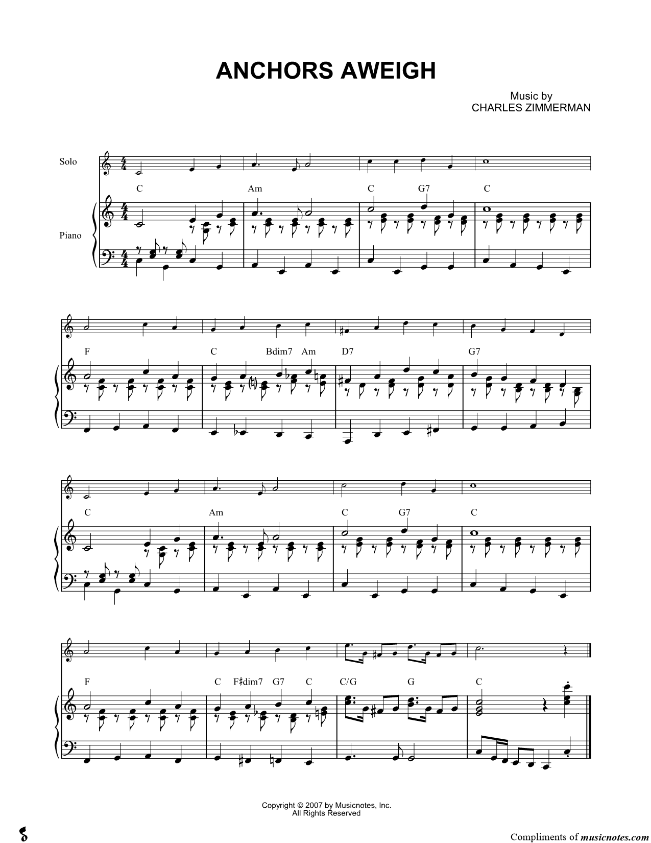 Collection: Anchors Aweigh - Viola & Piano