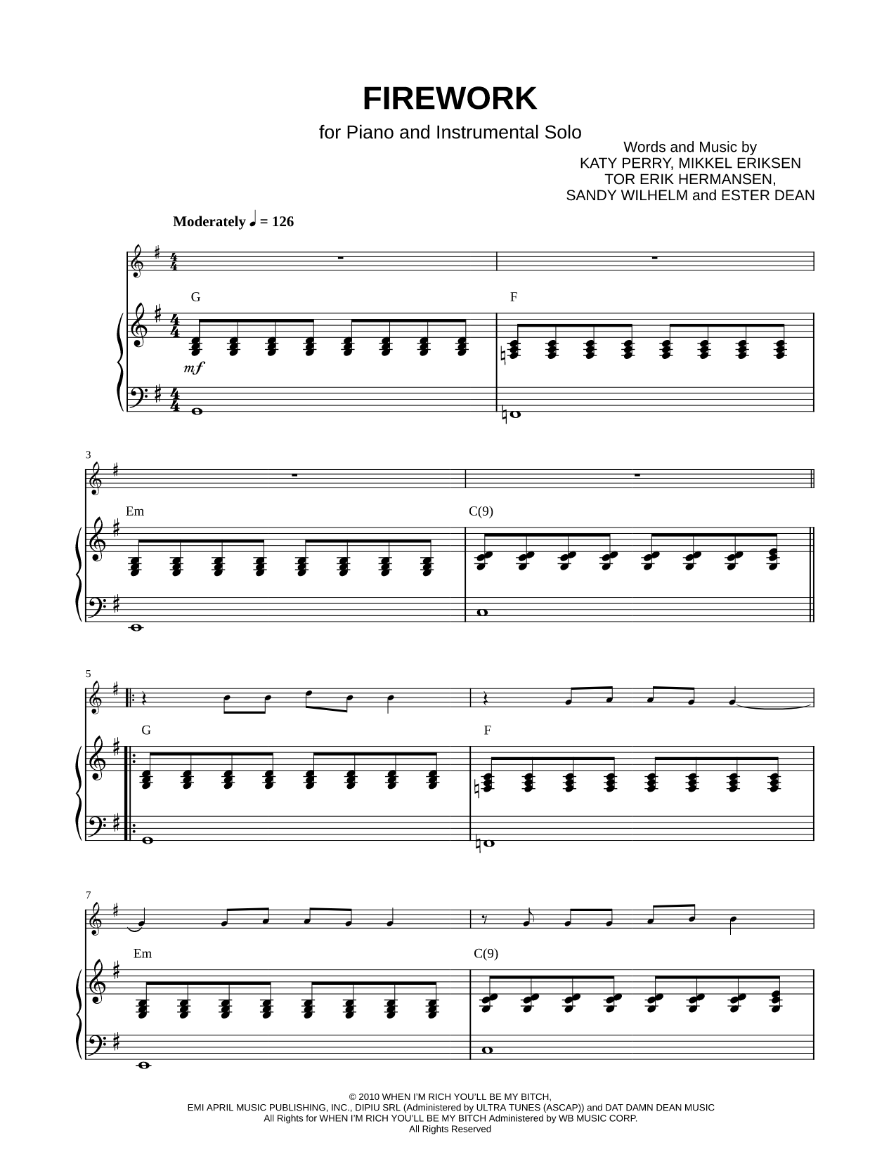 Collection: Firework - F Instrument & Piano