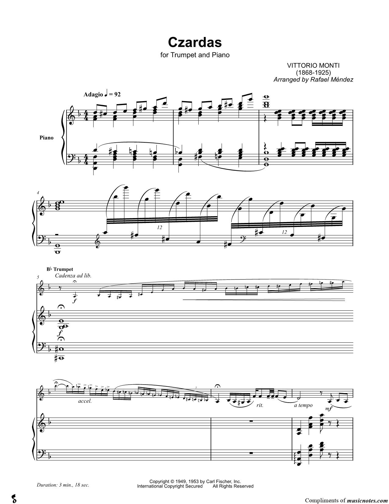 Collection: Czardas - Trumpet & Piano