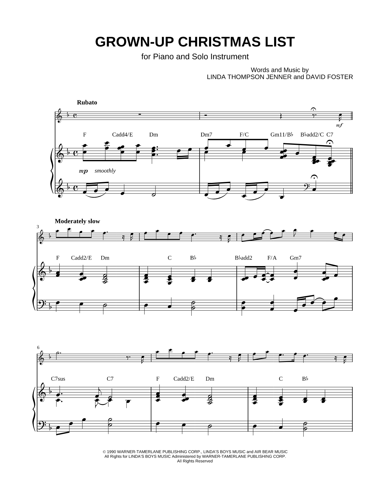 Collection: Grown-Up Christmas List - Eb Instrument & Piano