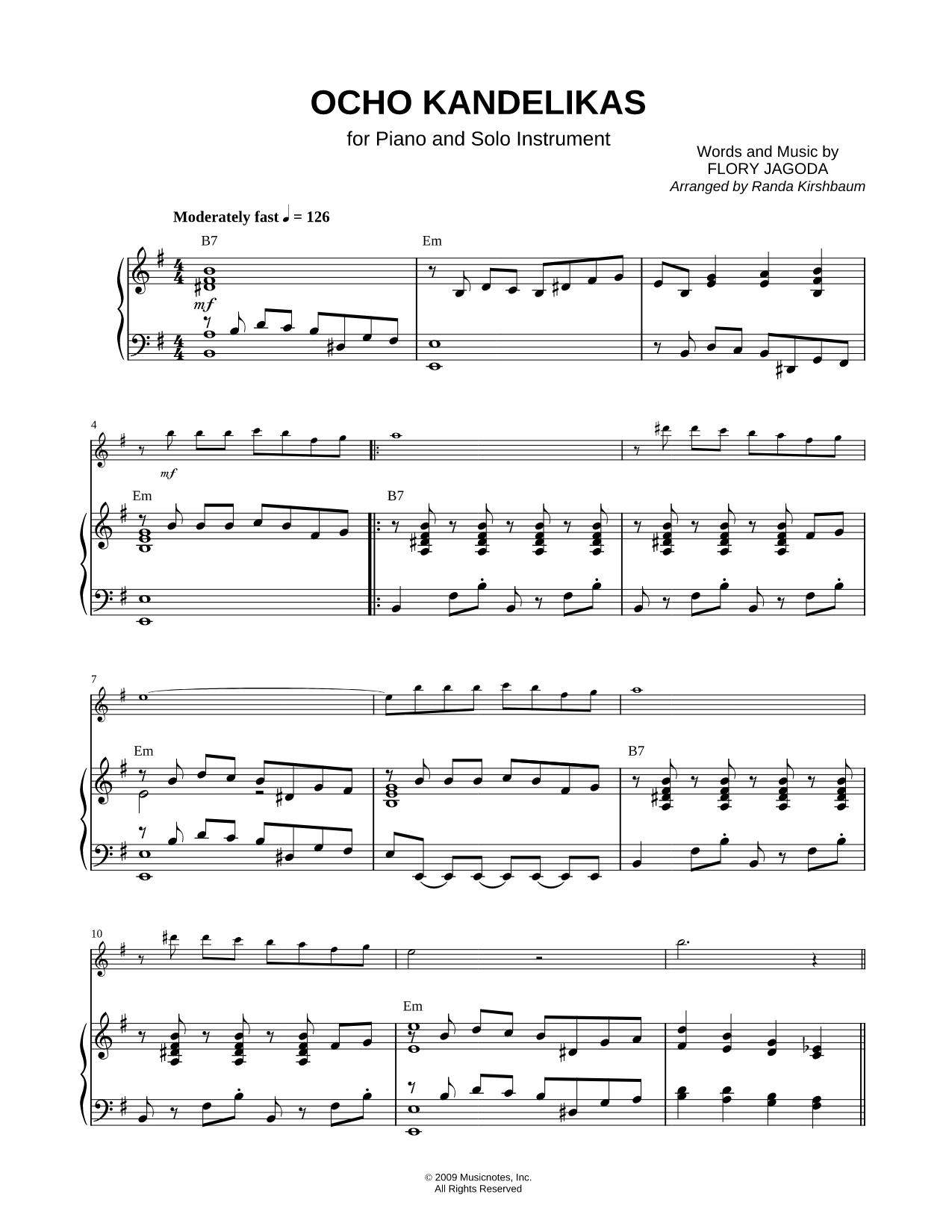 Collection: Ocho Kandelikas - Viola & Piano