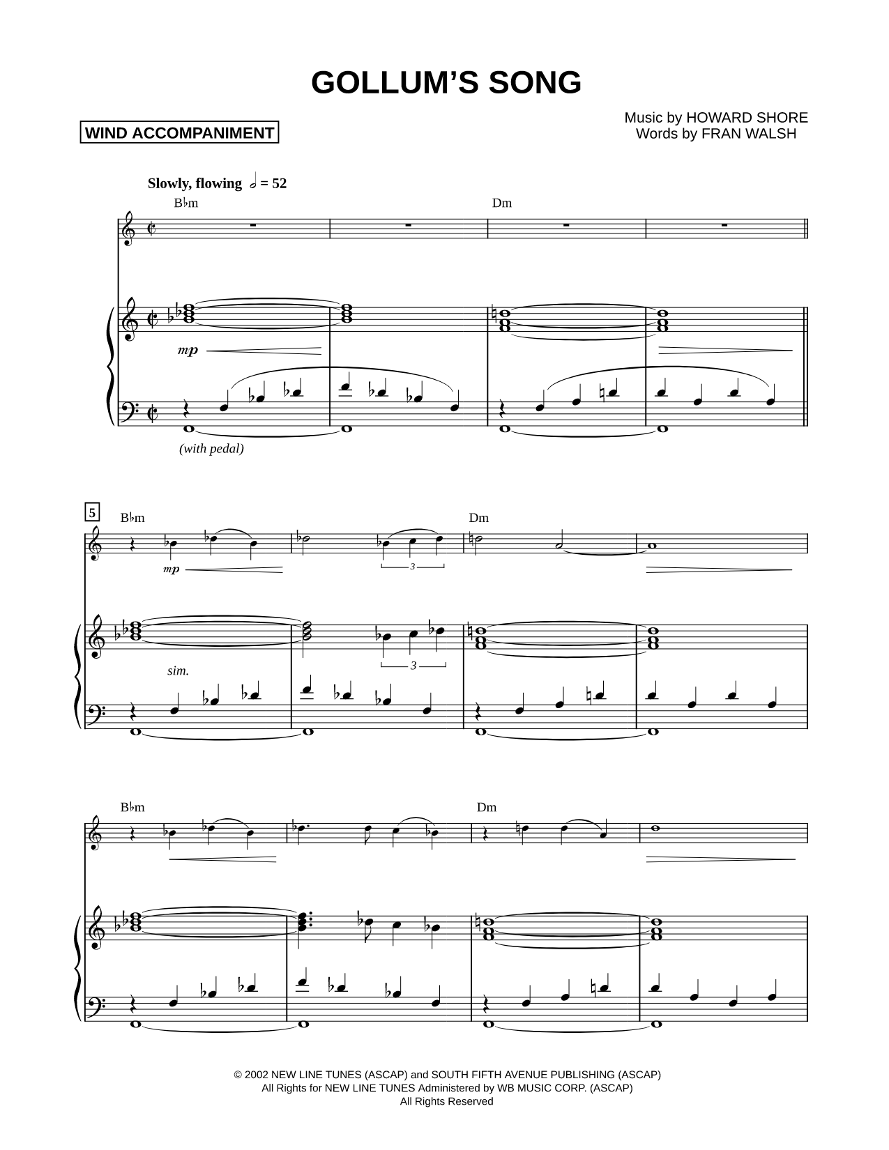 Collection: Gollum's Song - French Horn & Piano