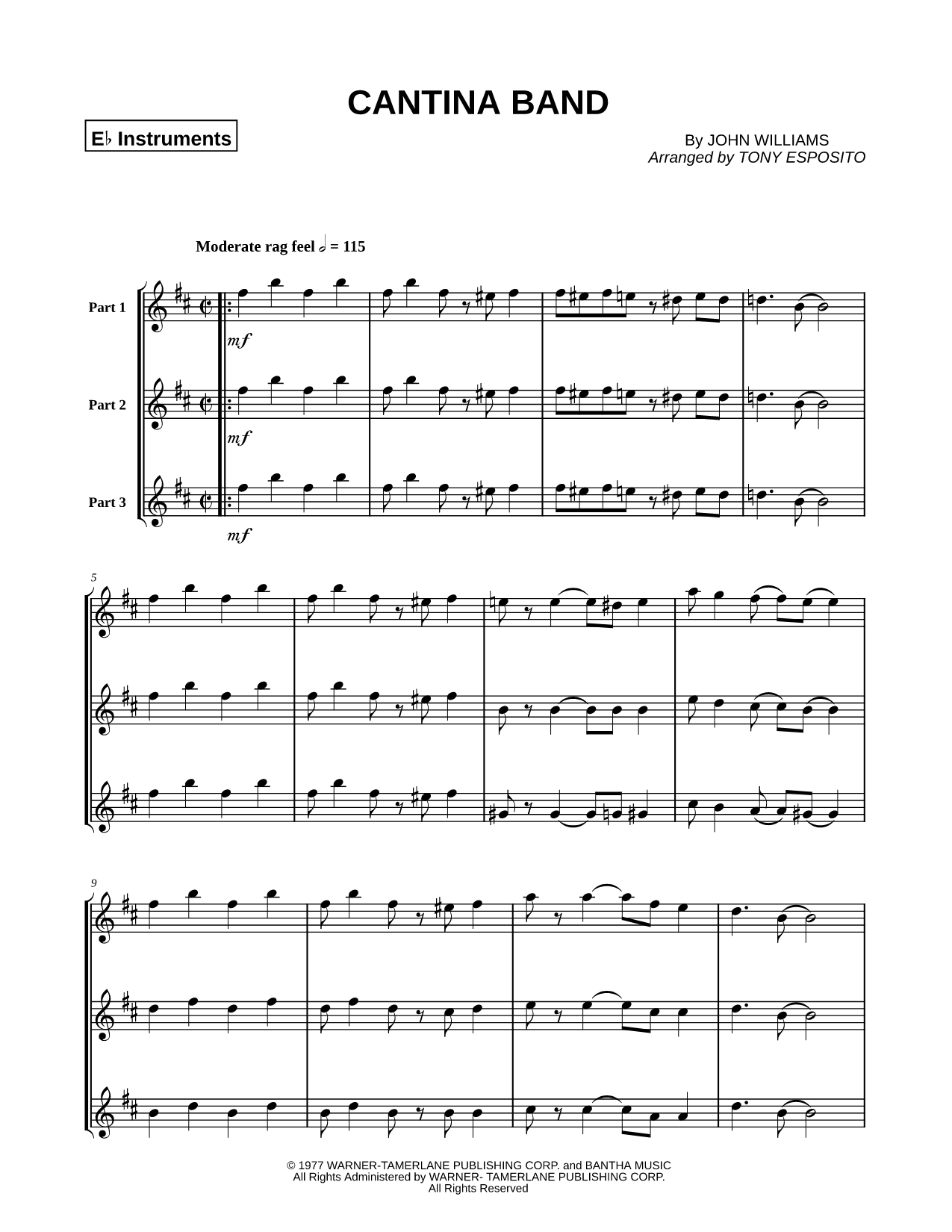 Collection: Cantina Band - Trio of Eb Instruments & Piano