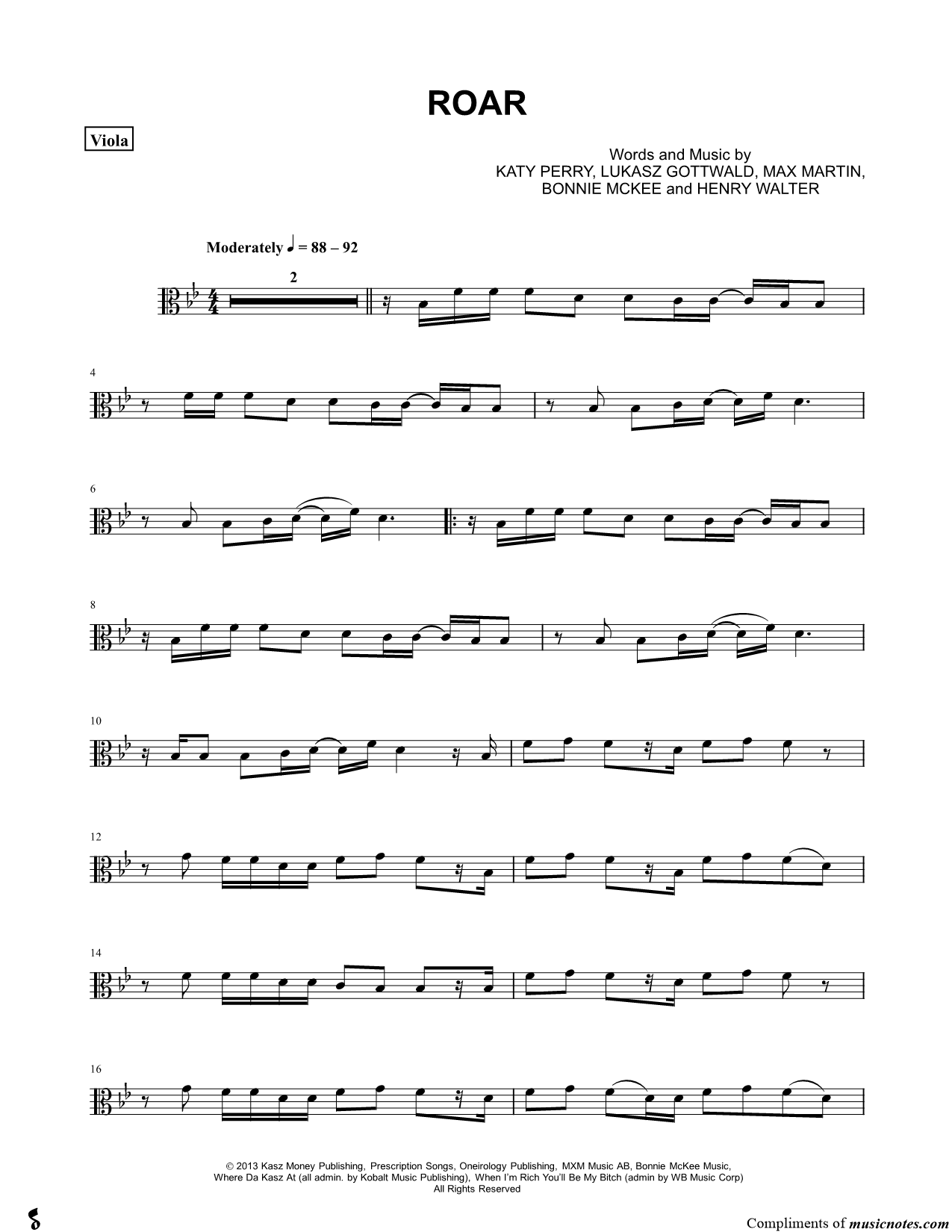 Collection: Roar - Viola & Piano