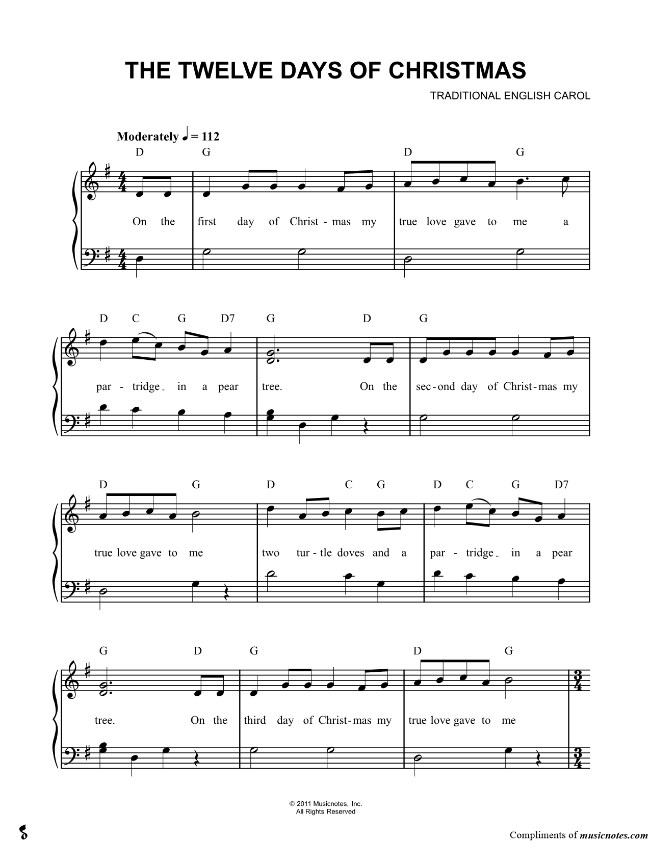 Collection: 7 Christmas Favorites Arranged for Easy Piano